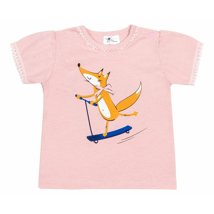 

Футболка для девочки Palloncino Foxes розовая р 86