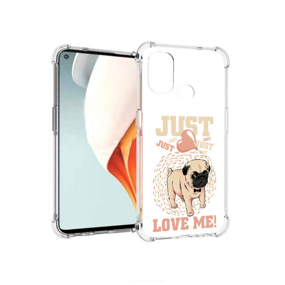 

Чехол MyPads Tocco для OnePlus Nord N100 Люби меня (PT227045.141.109), Прозрачный, Tocco