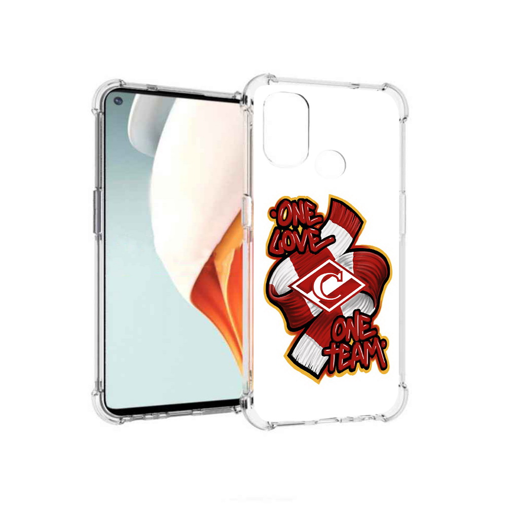 

Чехол MyPads Tocco для OnePlus Nord N100 Одна любовь-Спартак (PT227045.141.126), Прозрачный, Tocco