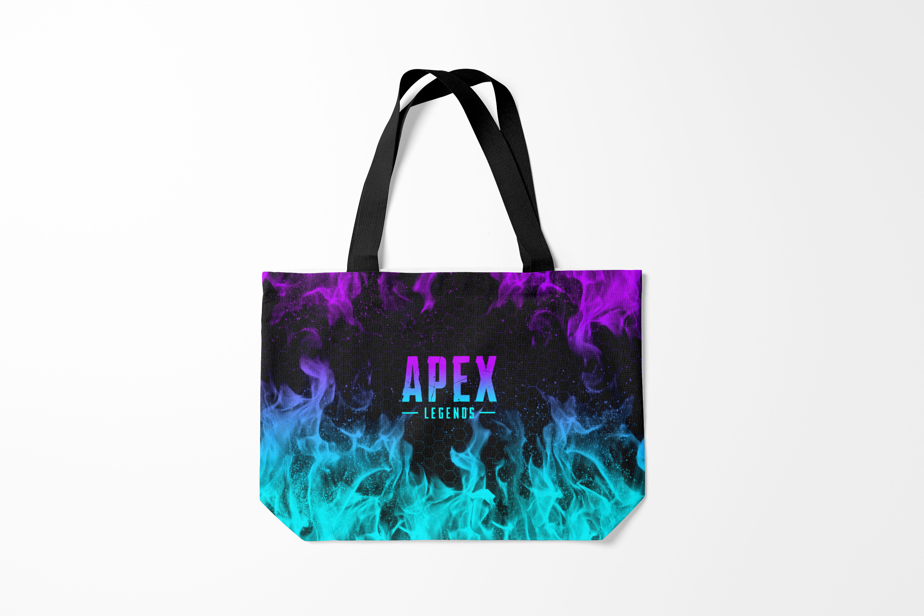 

Сумка шoппер унисекс Burnettie Apex Legends, черный; бирюзовый, Apex Legends
