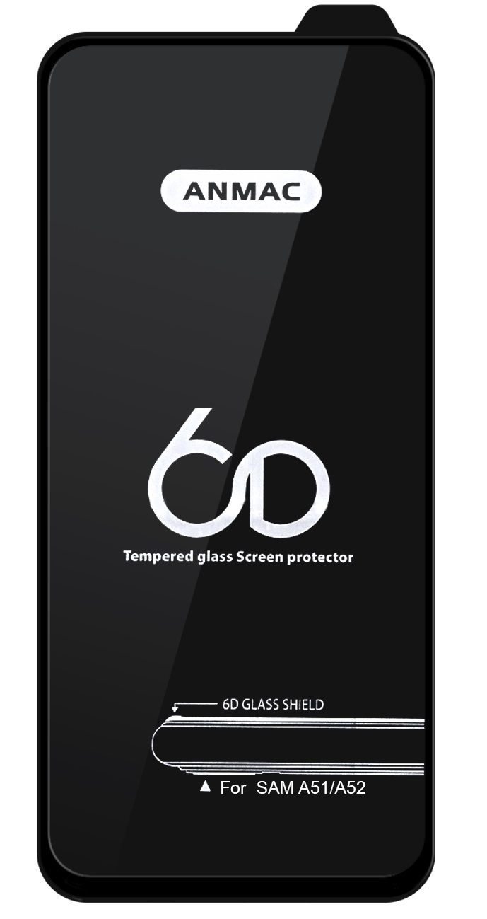 

Защитное стекло Anmac для samsung A51/A52 6D Black (IS788468)