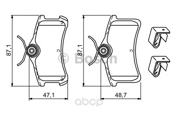 

Тормозные колодки Bosch дисковые 986494274