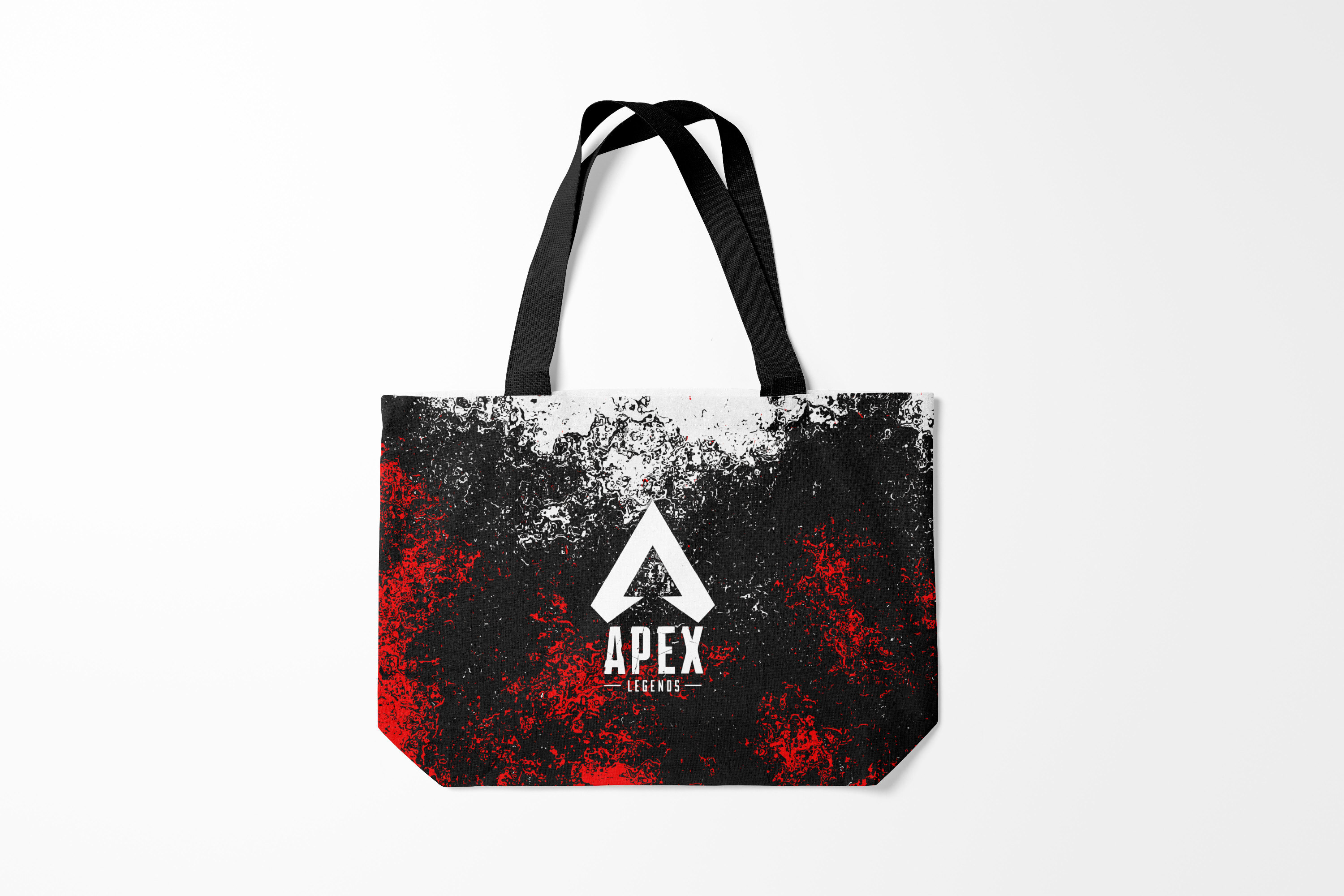 

Сумка шoппер унисекс Burnettie Apex Legends, черный; красный; белый, Apex Legends