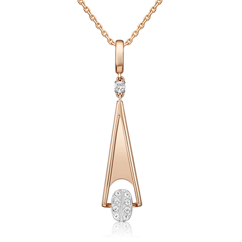 Подвеска из золота PLATINA jewelry 03-3319-00-201-1111, топаз