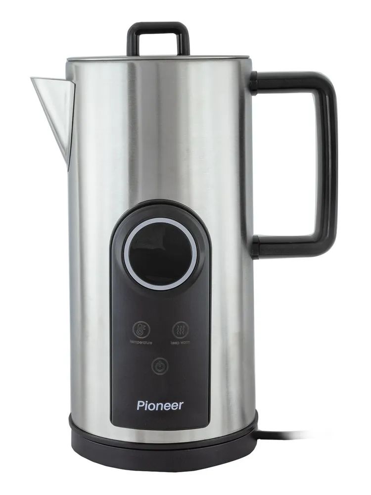 Чайник электрический Pioneer KE575M 1.7 л серебристый чайник электрический pioneer ke575m 1 7 л серебристый