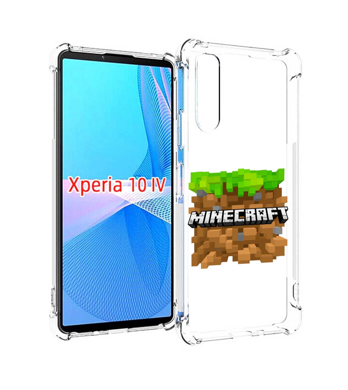 

Чехол MyPads Minecraft-2 для Sony Xperia 10 IV (10-4), Прозрачный, Tocco