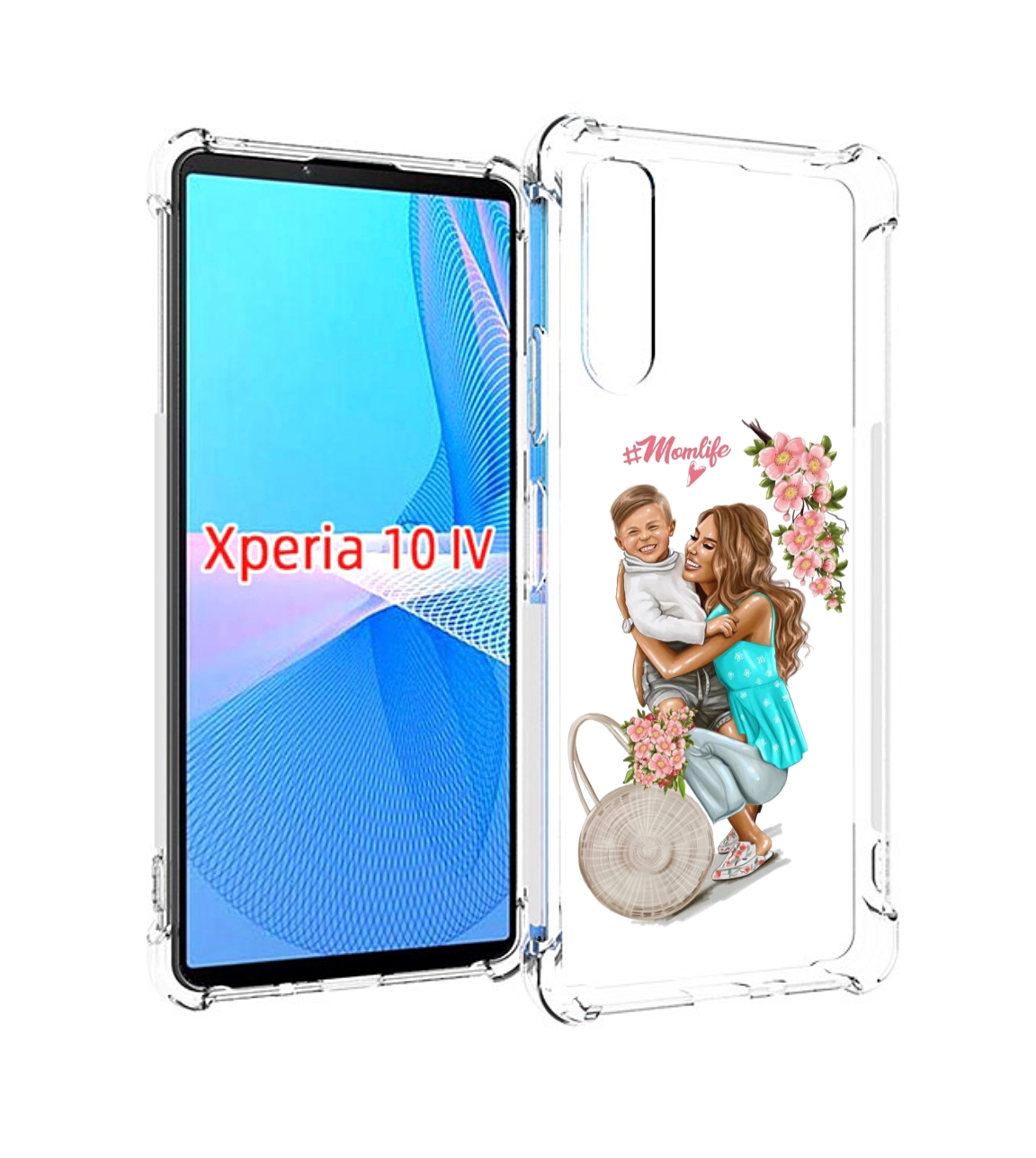 

Чехол MyPads Momlife для Sony Xperia 10 IV (10-4), Прозрачный, Tocco