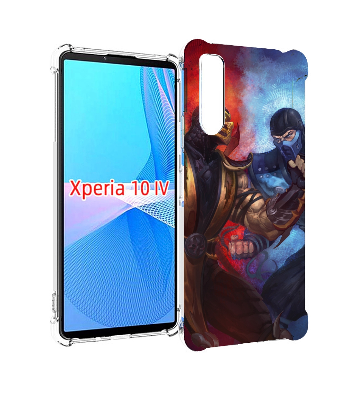 

Чехол MyPads Mortal Kombat art для Sony Xperia 10 IV (10-4), Прозрачный, Tocco
