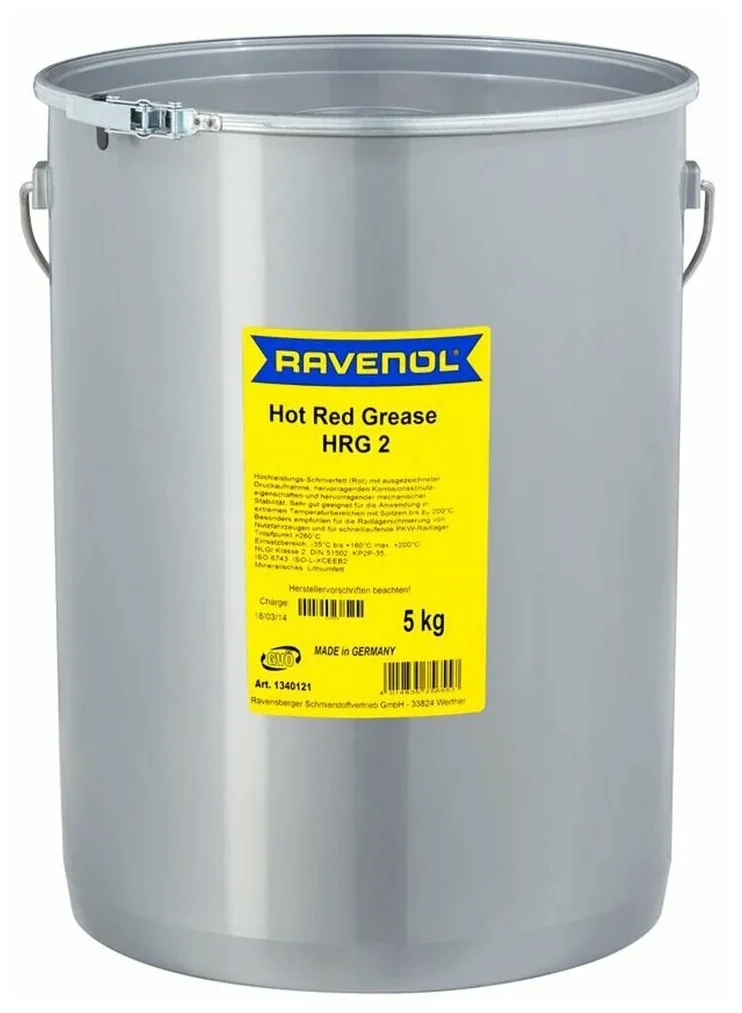 

Смазка RAVENOL Hot Red Grease HRG 2 ( 5кг)