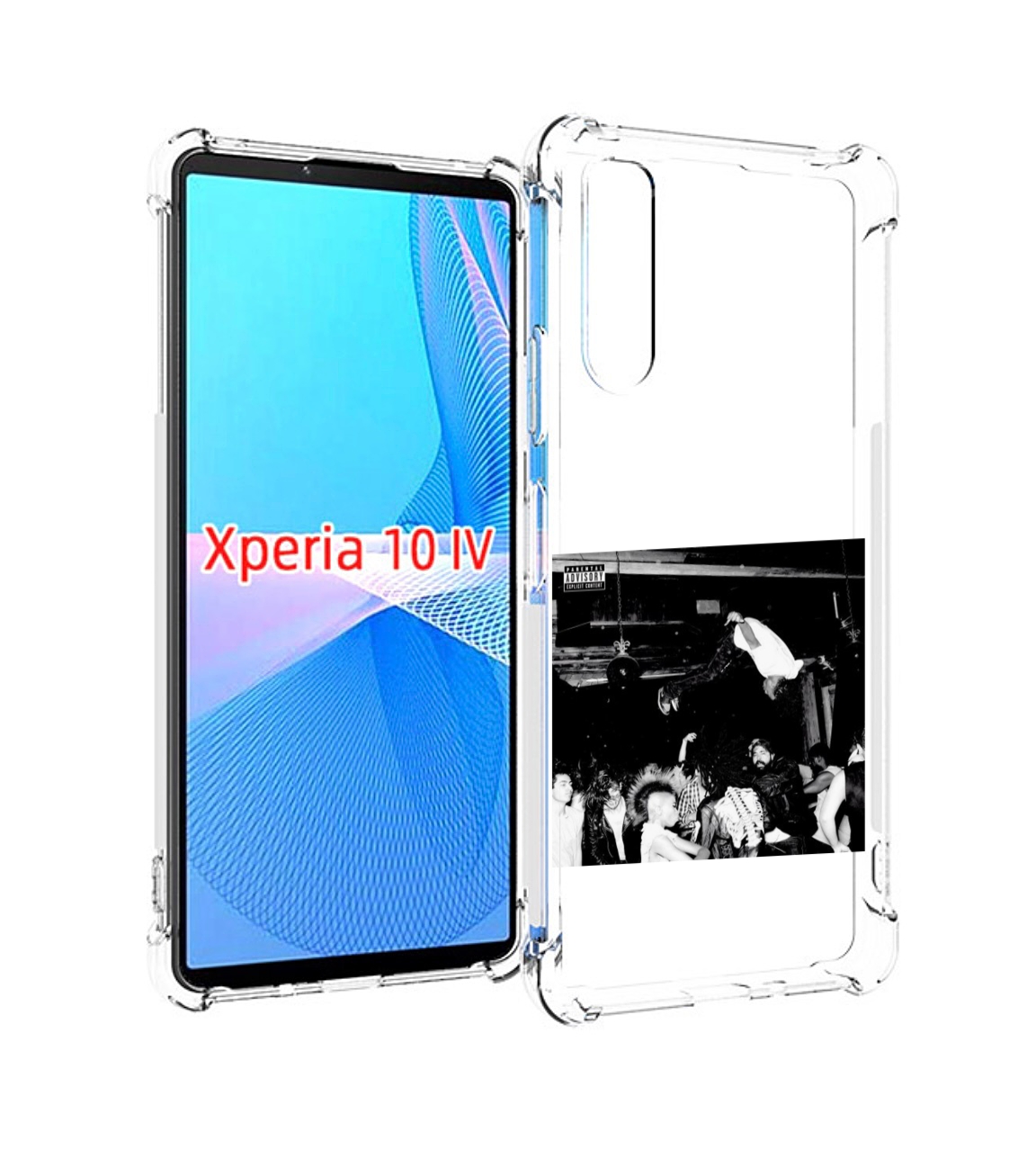 

Чехол MyPads Playboi Carti - Die Lit для Sony Xperia 10 IV (10-4), Прозрачный, Tocco