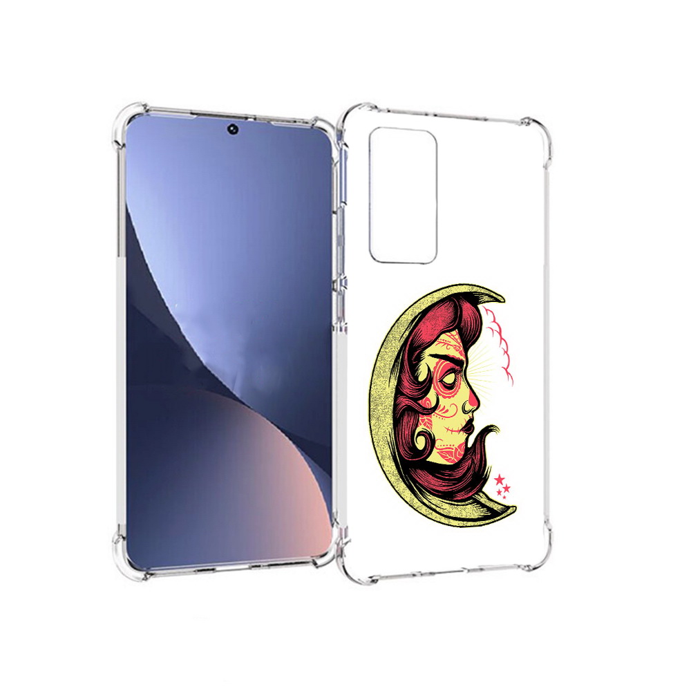 

Чехол MyPads Tocco для Xiaomi 12 желтый полумесяц с лицом девушки (PT226952.288.346), Прозрачный, Tocco