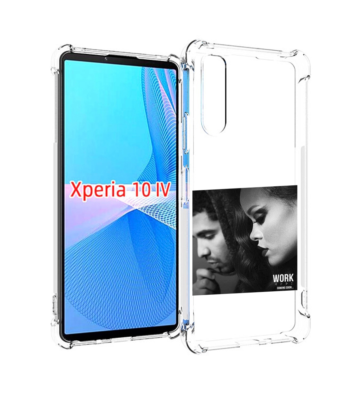 

Чехол MyPads Rihanna feat для Sony Xperia 10 IV (10-4), Прозрачный, Tocco