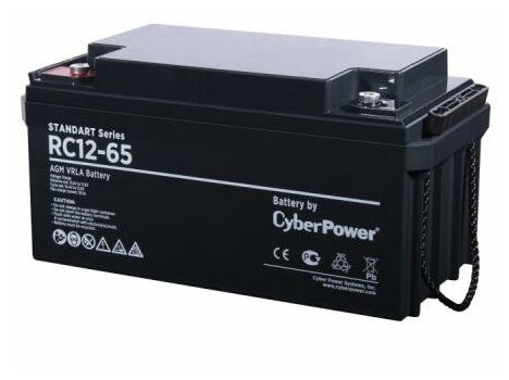 фото Аккумуляторная батарея для ибп cyberpower rс 12-65, 12v/65ah