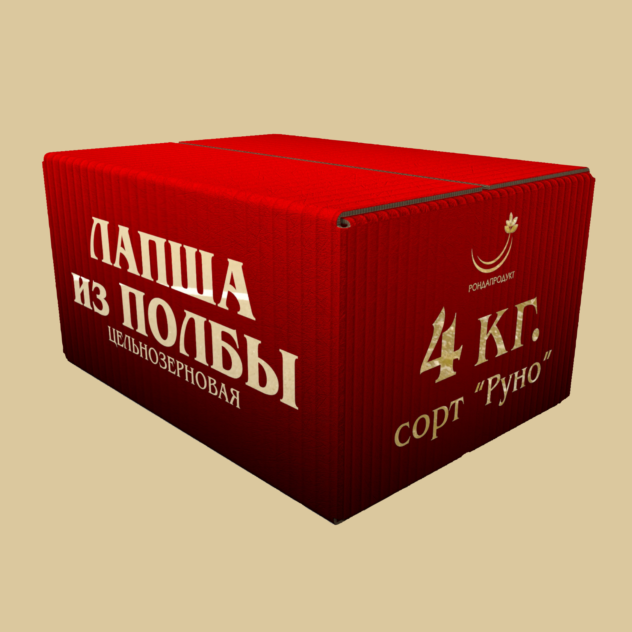 Макароны Рондапродукт цельнозерновые лапша из полбы, 4 кг