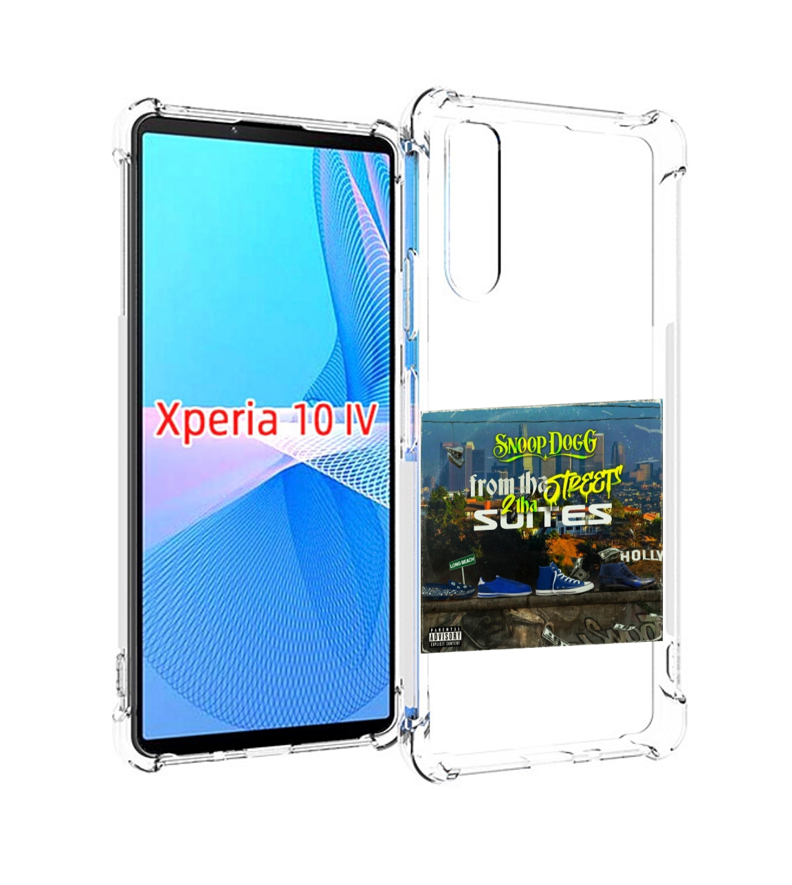 

Чехол MyPads Snoop Dogg FROM THE STREET 2 THA SUITES для Sony Xperia 10 IV (10-4), Прозрачный, Tocco