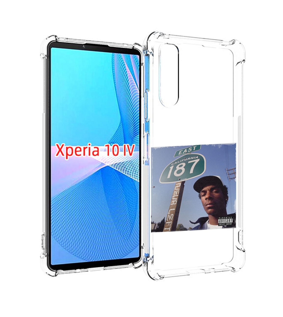 

Чехол MyPads Snoop Dogg Neva left для Sony Xperia 10 IV (10-4), Прозрачный, Tocco