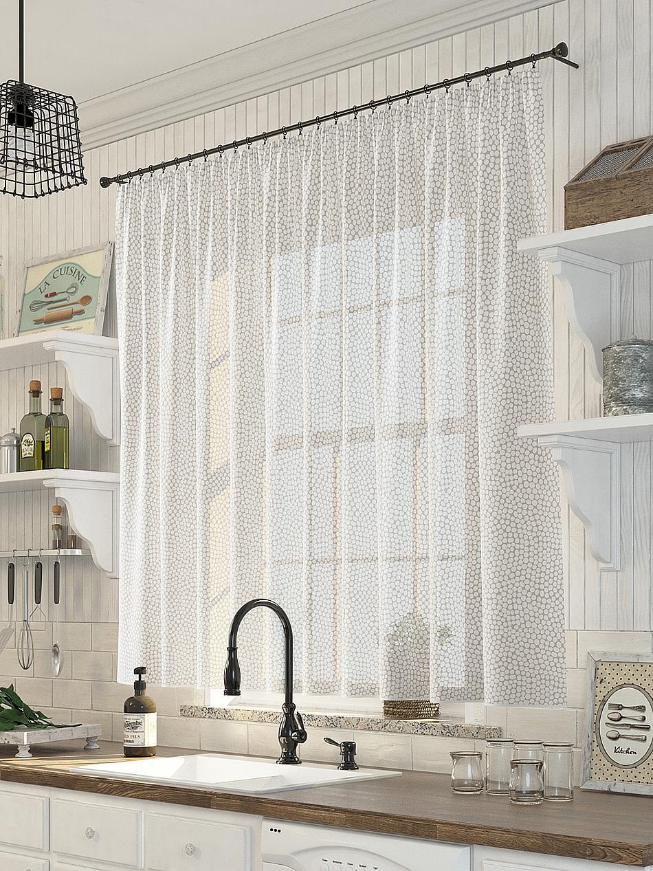 

Комплекты штор AT HOME Пиноки высота 150 см, ширина 300 см, Белый, 533004
