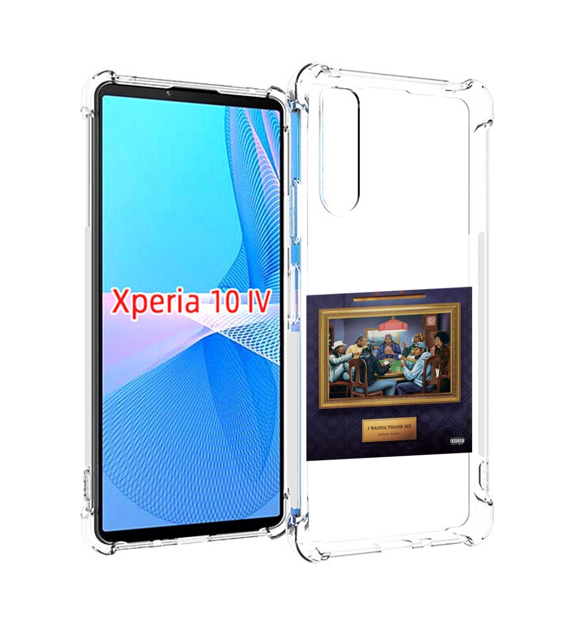 

Чехол MyPads Snoop Dogg WANNA THANK ME для Sony Xperia 10 IV (10-4), Прозрачный, Tocco