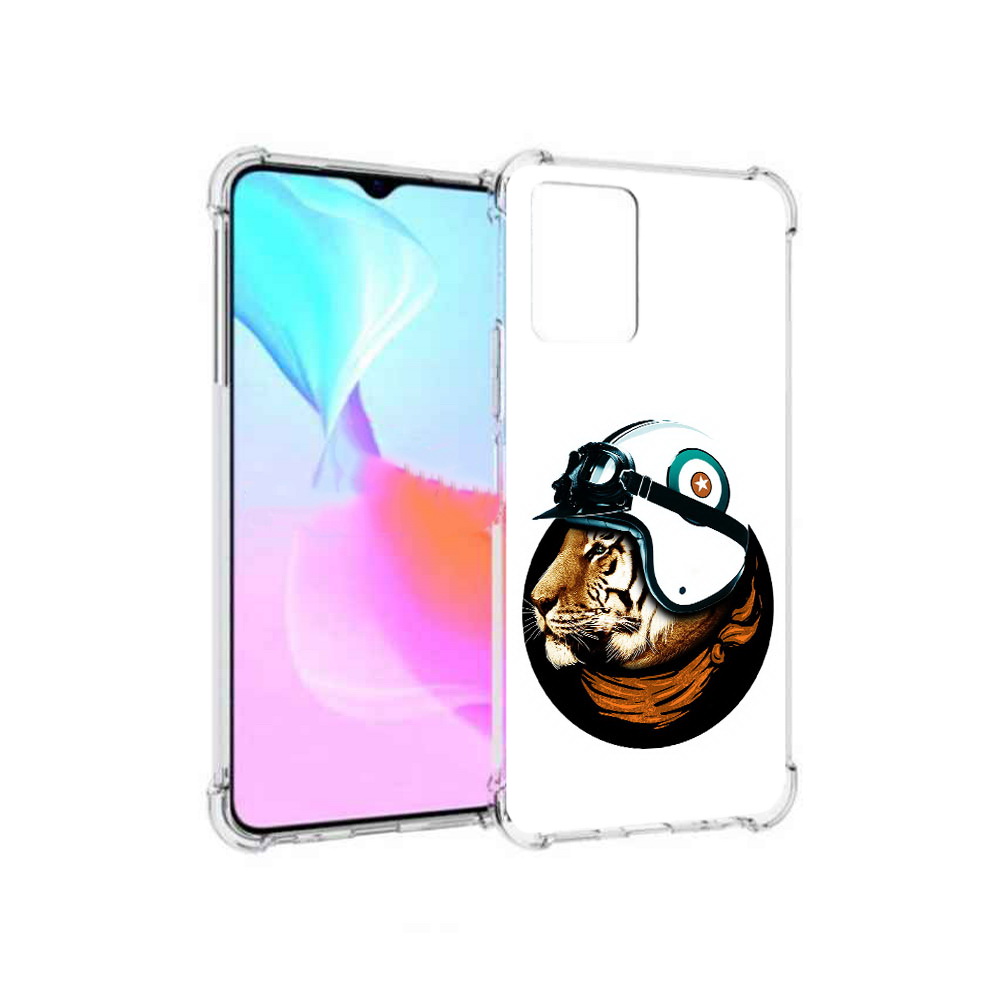 

Чехол MyPads Tocco для Vivo Y33s Тигр в шлеме (PT226981.417.171), Прозрачный, Tocco