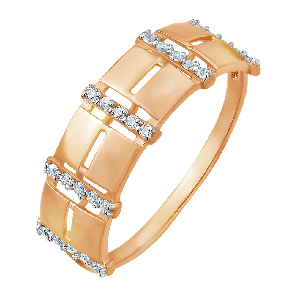

Кольцо из золота р. , 585Gold 301007463, фианит, 301007463