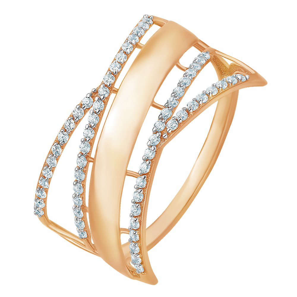 

Кольцо из золота р.  585Gold 301007476, фианит, 301007476