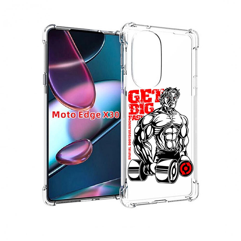 

Чехол MyPads накаченное тело для Motorola Moto Edge X30, Прозрачный, Tocco