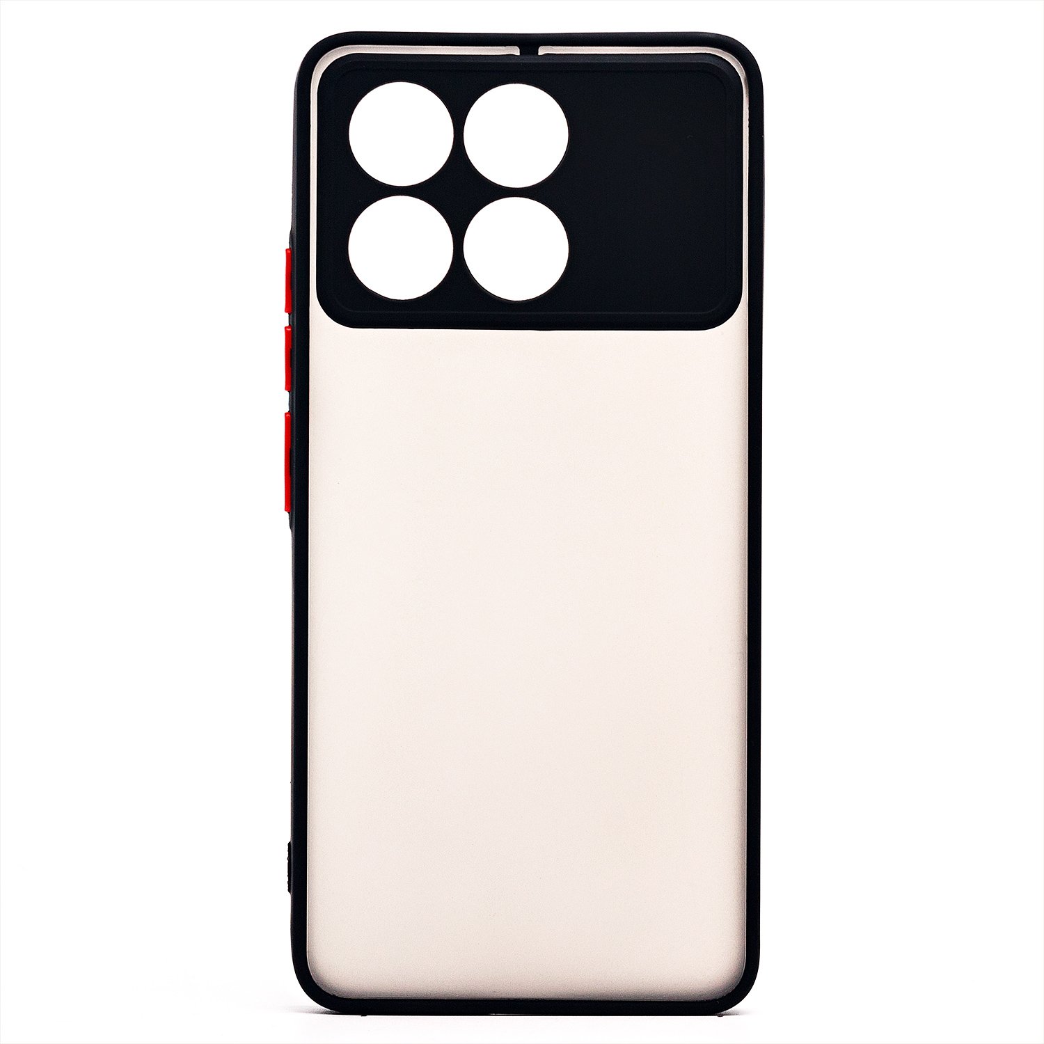 

Чехол для Poco F6 Pro пластиковый с окантовкой <черный>