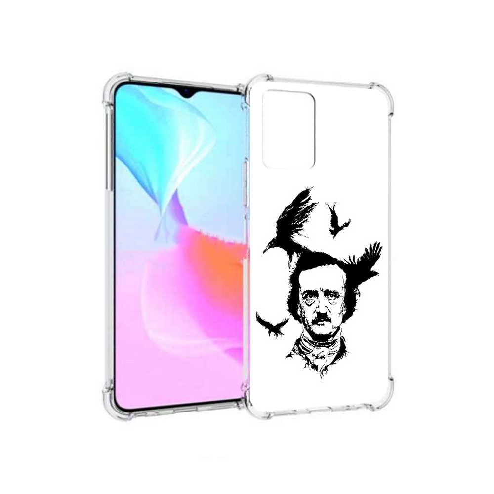 

Чехол MyPads Tocco для Vivo Y33s Эдгар Аллан черно белый (PT226981.417.204), Прозрачный, Tocco