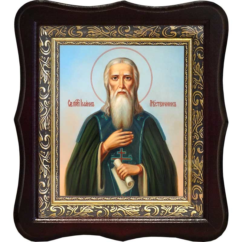 

Иоанн Лествичник преподобный. Икона на холсте.
