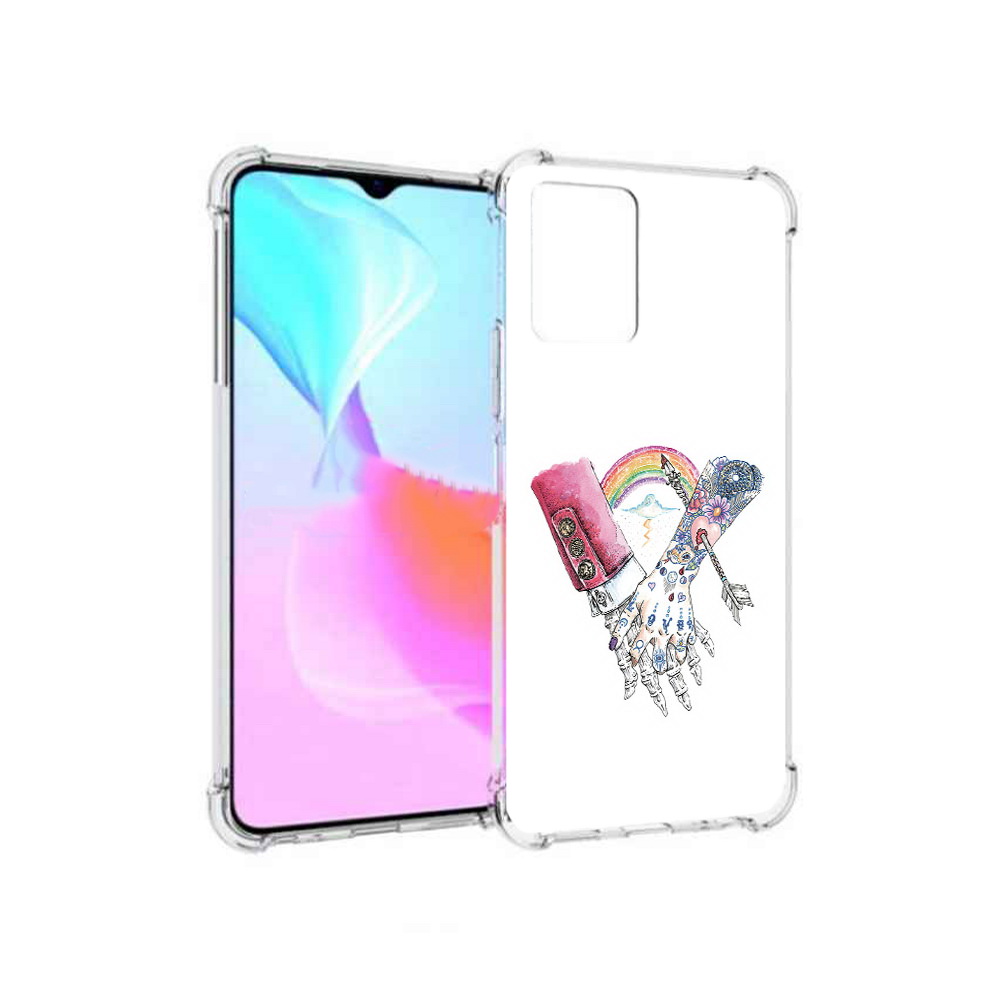 

Чехол MyPads Tocco для Vivo Y33s абстракция руки в татуировках (PT226981.417.212), Прозрачный, Tocco