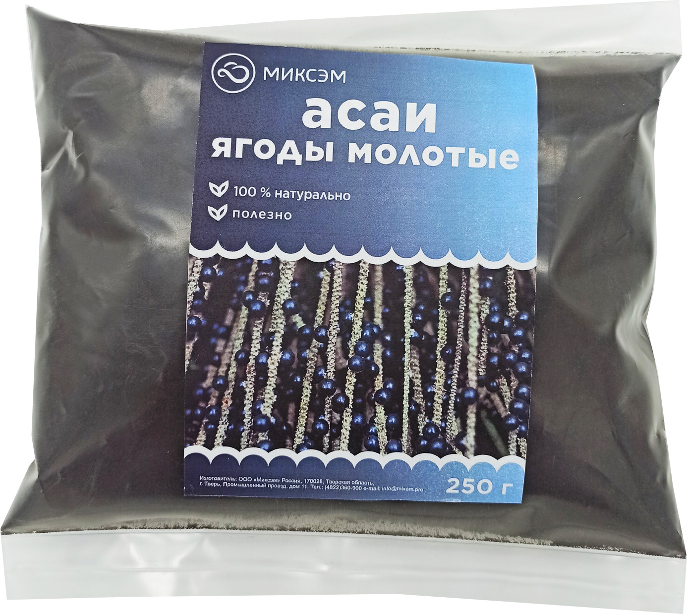 

Асаи ягоды Миксэм молотые, 250 г