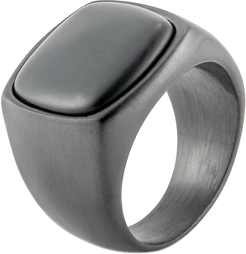 

Кольцо печатка из стали р. 19,5 DG Jewelry 987-B-SS-BA, агат, 987-B-SS-BA