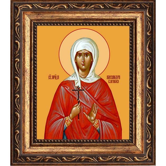 

Александра Булгакова мученица. Икона на холсте.