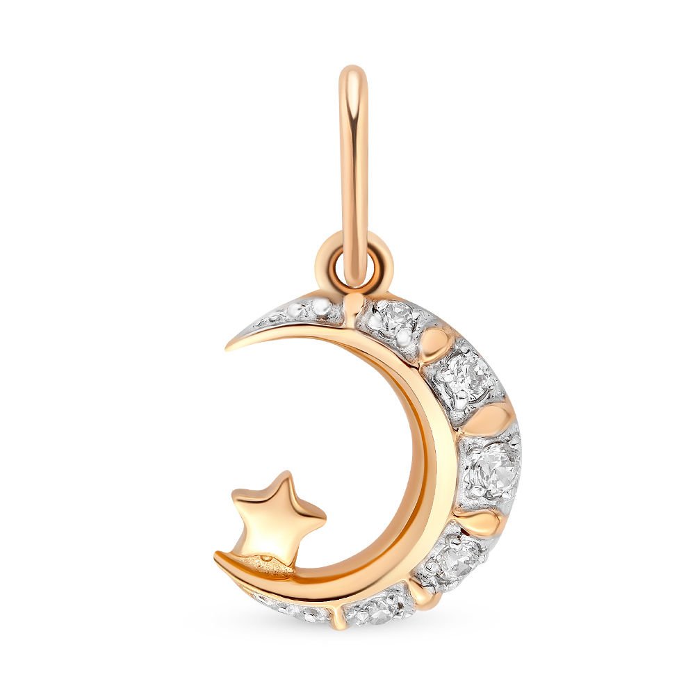 

Подвеска из красного золота 585Gold 603003968, фианит, 603003968