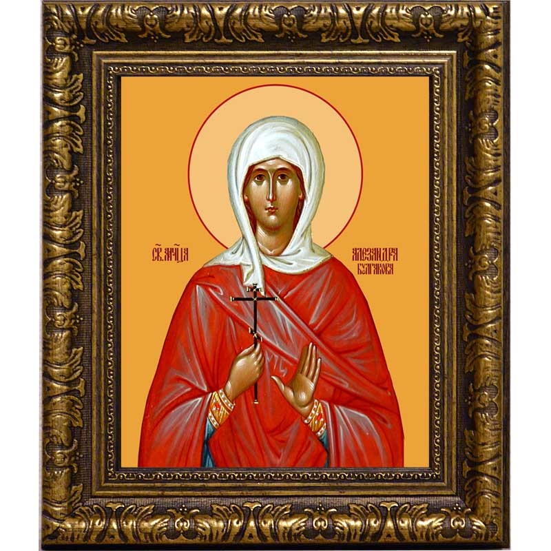 

Александра Булгакова мученица. Икона на холсте.
