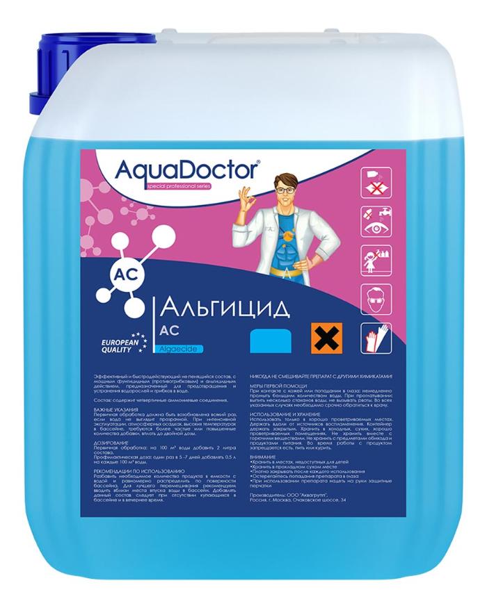 

Альгицид непенящийся AquaDoctor 10L AQ3210