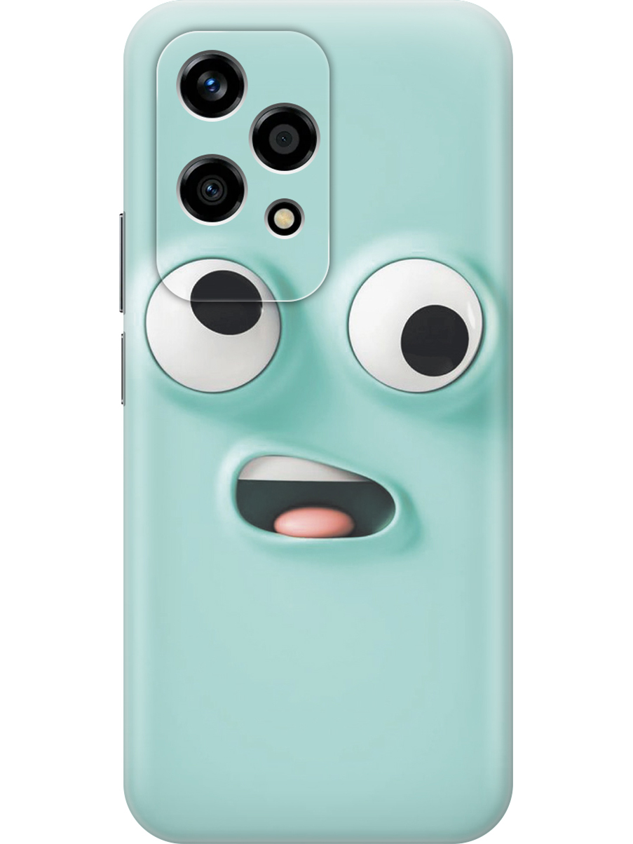 

Силиконовый чехол на Honor 200 lite с принтом "Голубое лицо", Прозрачный;белый;голубой, 783979072