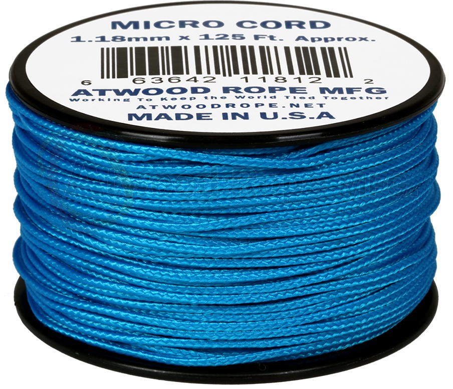 фото Паракорд atwoodrope 1.18мм x 125' micro cord 38м (blue)