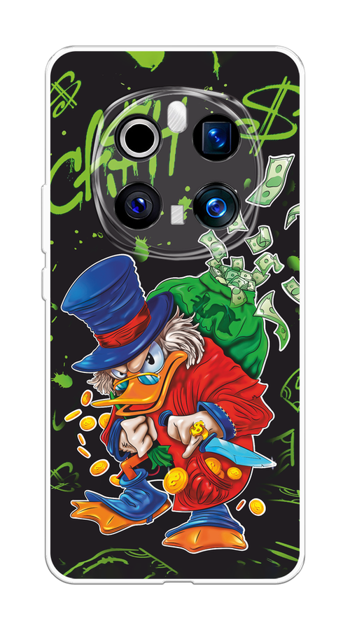 

Чехол на Honor Magic 7 Pro "Скрудж Макдак с мешком денег", Красный;синий;зеленый;черный, 6125650-1