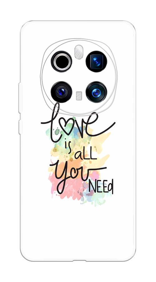 

Чехол на Honor Magic 7 Pro "Love is all you need", Белый;черный;зеленый, 6125650-1