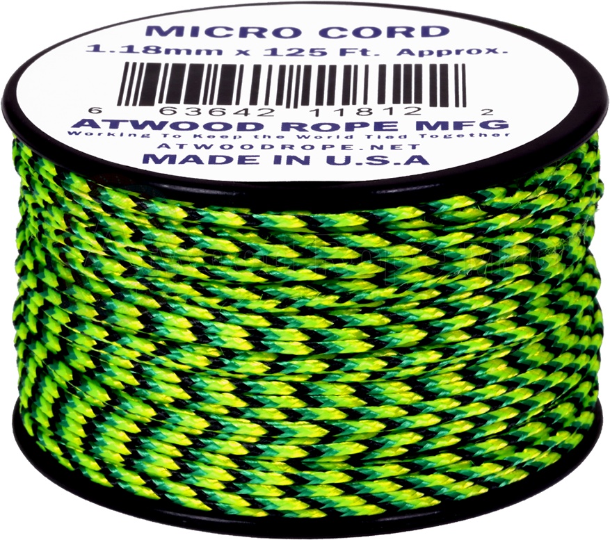

Паракорд AtwoodRope 1.18мм x 125' Micro Cord 38м (Gecko)