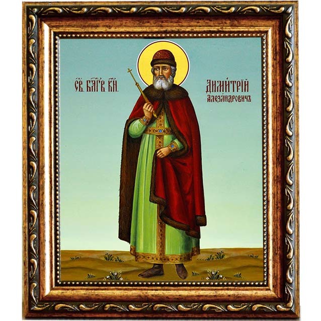 

Димитрий Александрович Переяславский, Владимирский благоверный князь. Икона на холсте.