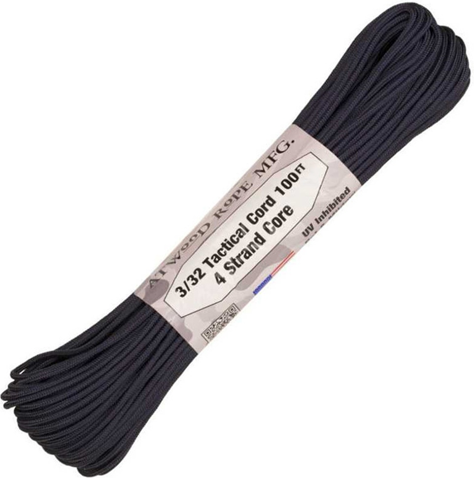 

Паракорд AtwoodRope 3/32' x 100' tactical 30m (black)
