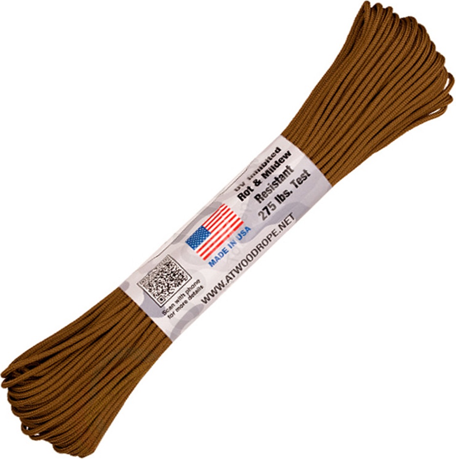 

Паракорд AtwoodRope 3/32' x 100' tactical 30m (cayot)