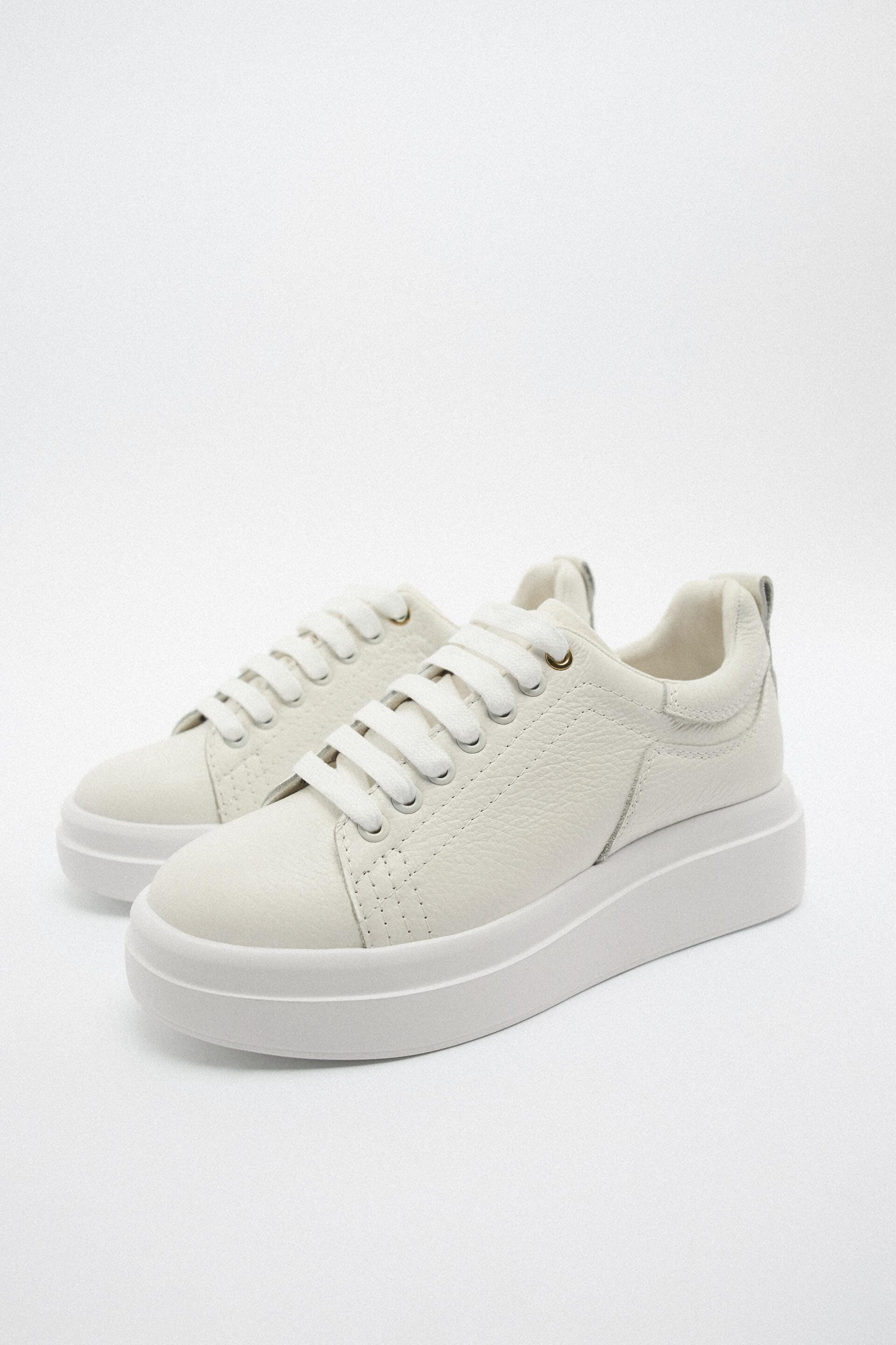 

Кеды женские ZARA 15365010 белые 40 RU (доставка из-за рубежа), 15365010