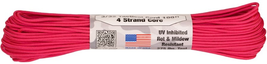 

Паракорд AtwoodRope 3/32' x 100' tactical 30m (hot pink)