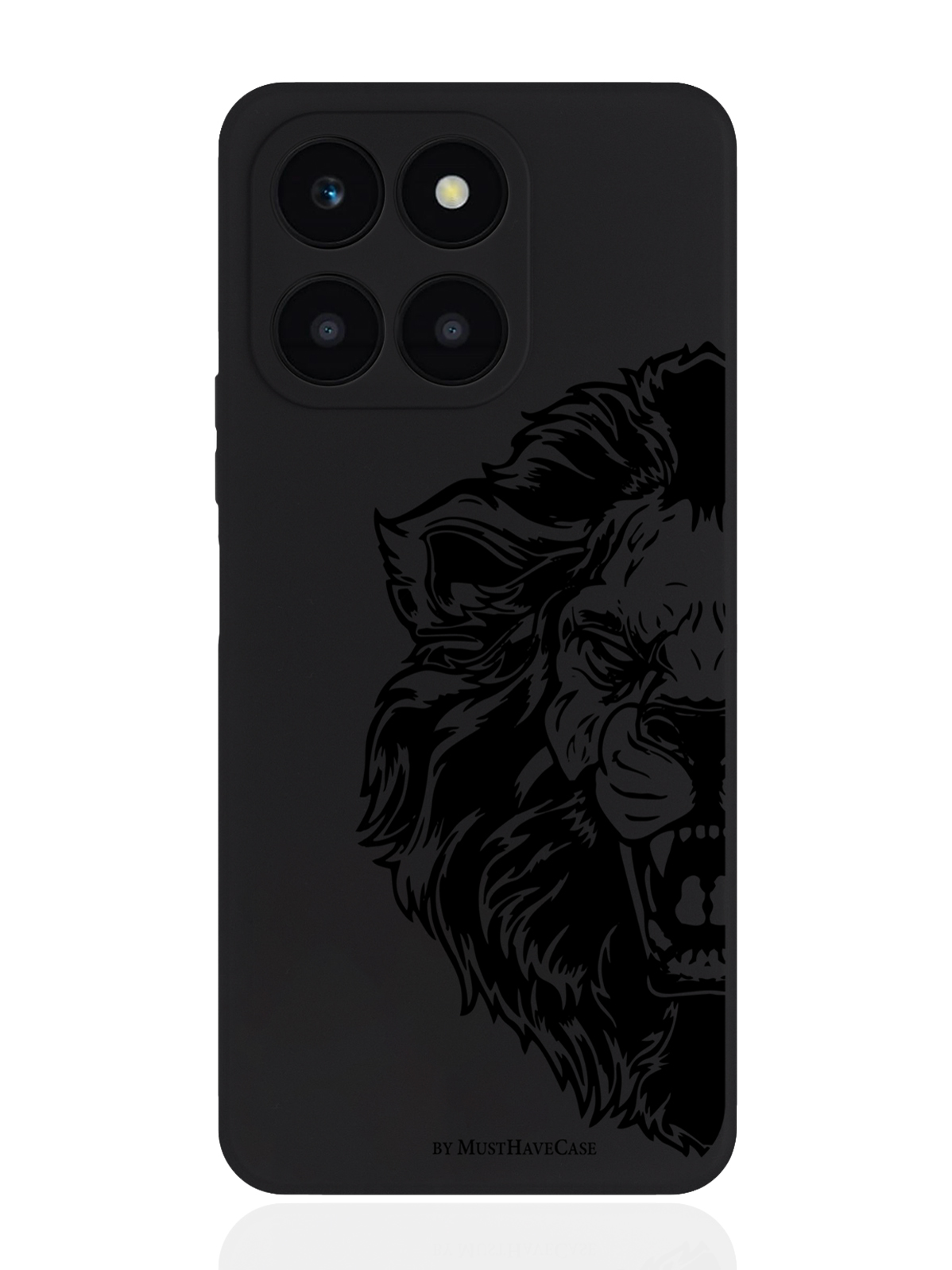 

Чехол для смартфона Honor X6A черный силиконовый Король Лев, Черный;коричневый, Honor