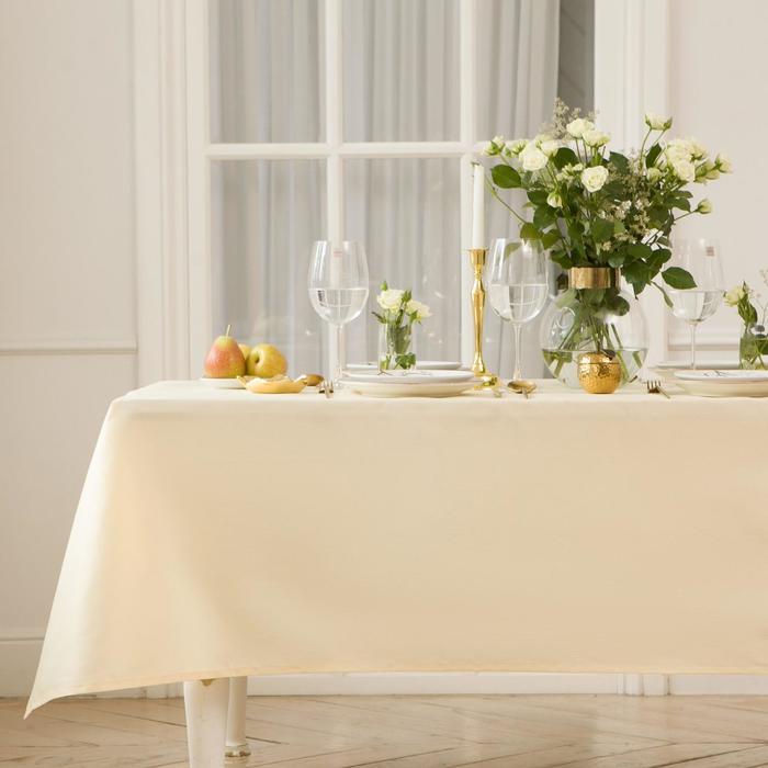 

Скатерть Этель Elegance 150*250 +/-3см, цв.молочный, пл. 192 г/м2, хл с ВГМО, Этель: Handsome
