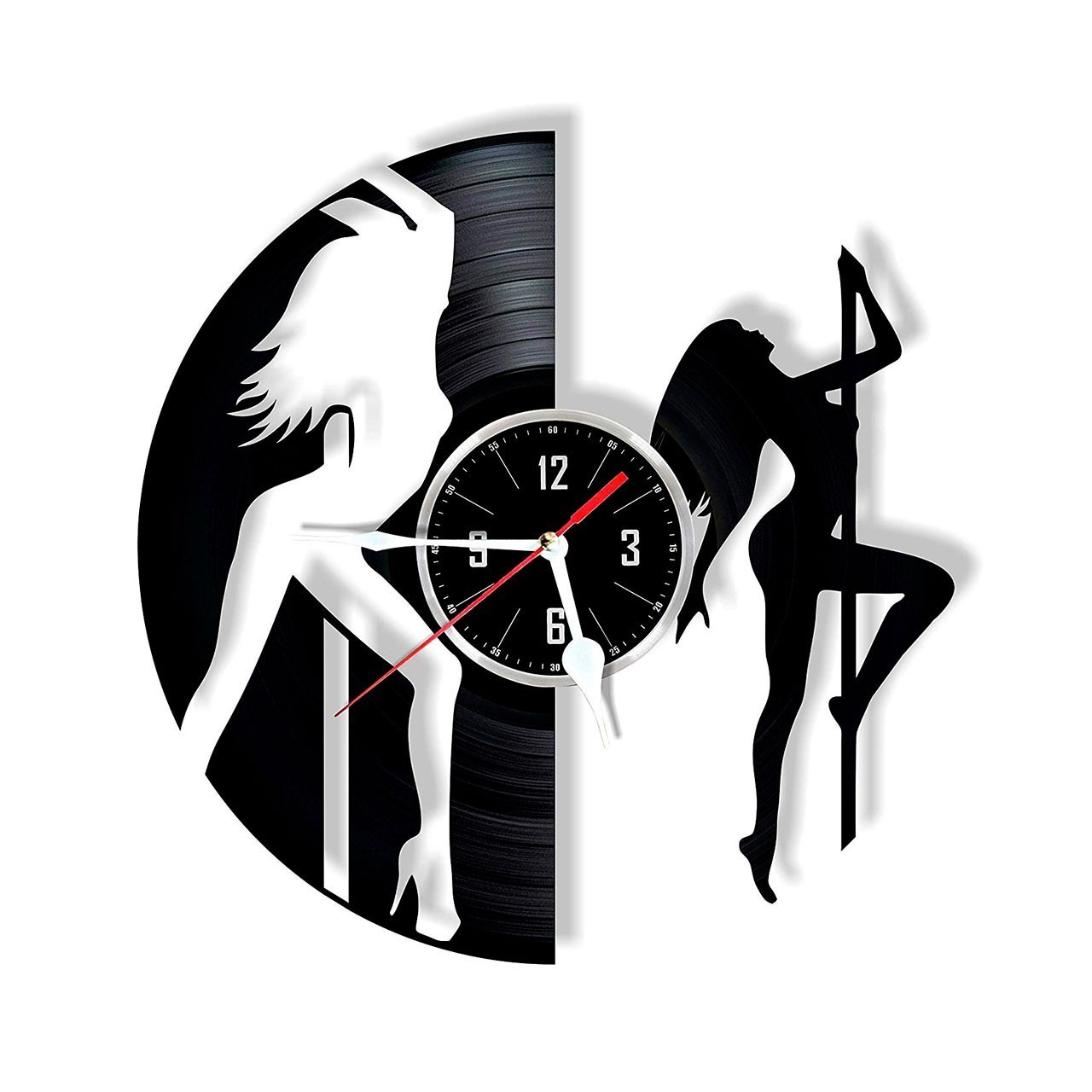 фото Часы из виниловой пластинки (c) vinyllab - pole dance