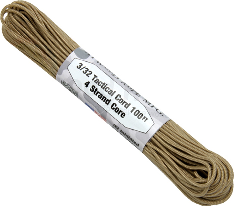 

Паракорд AtwoodRope 3/32' x 100' tactical 30m (tan)